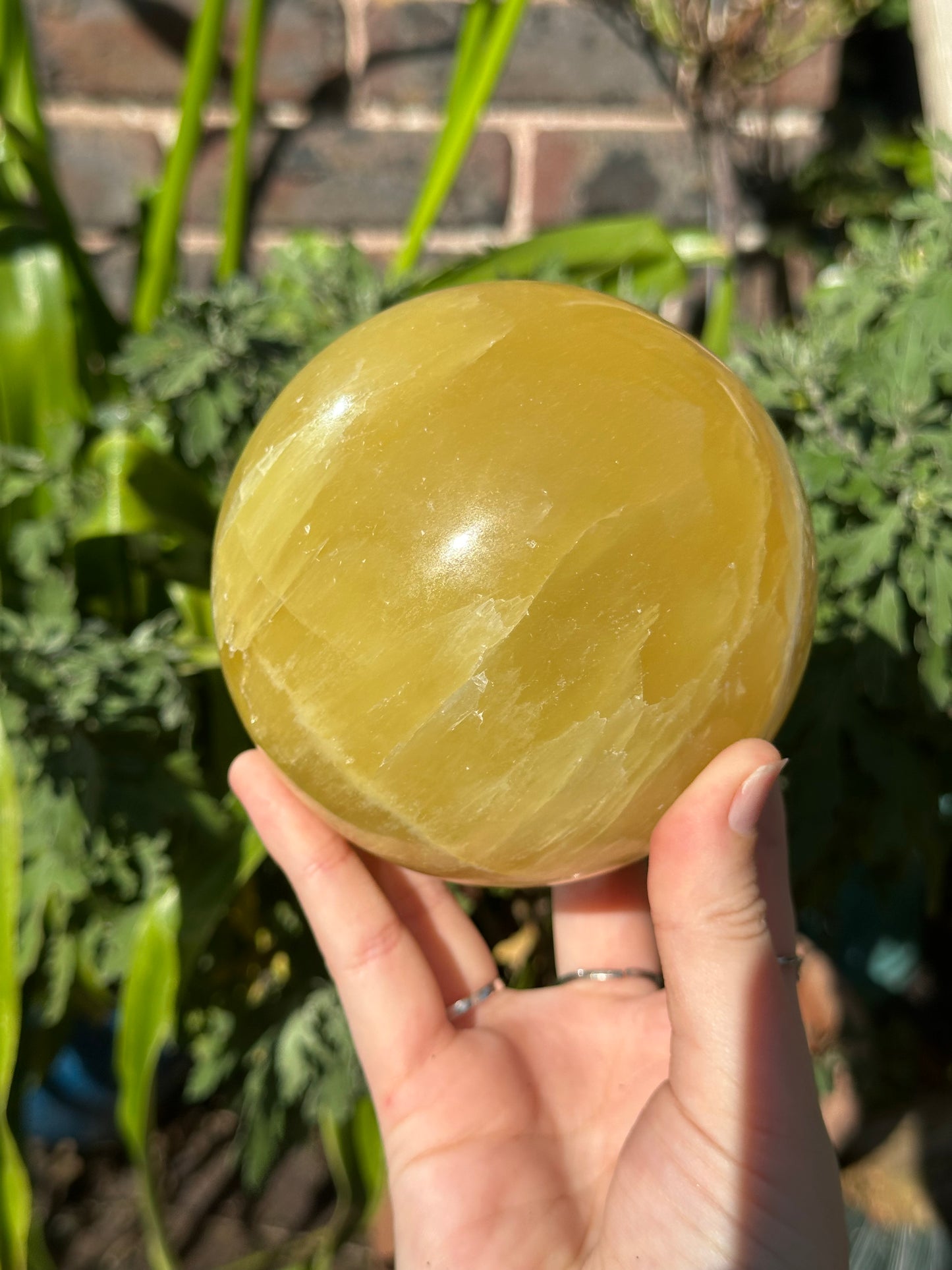 10cm Lemon Calcite Sphere