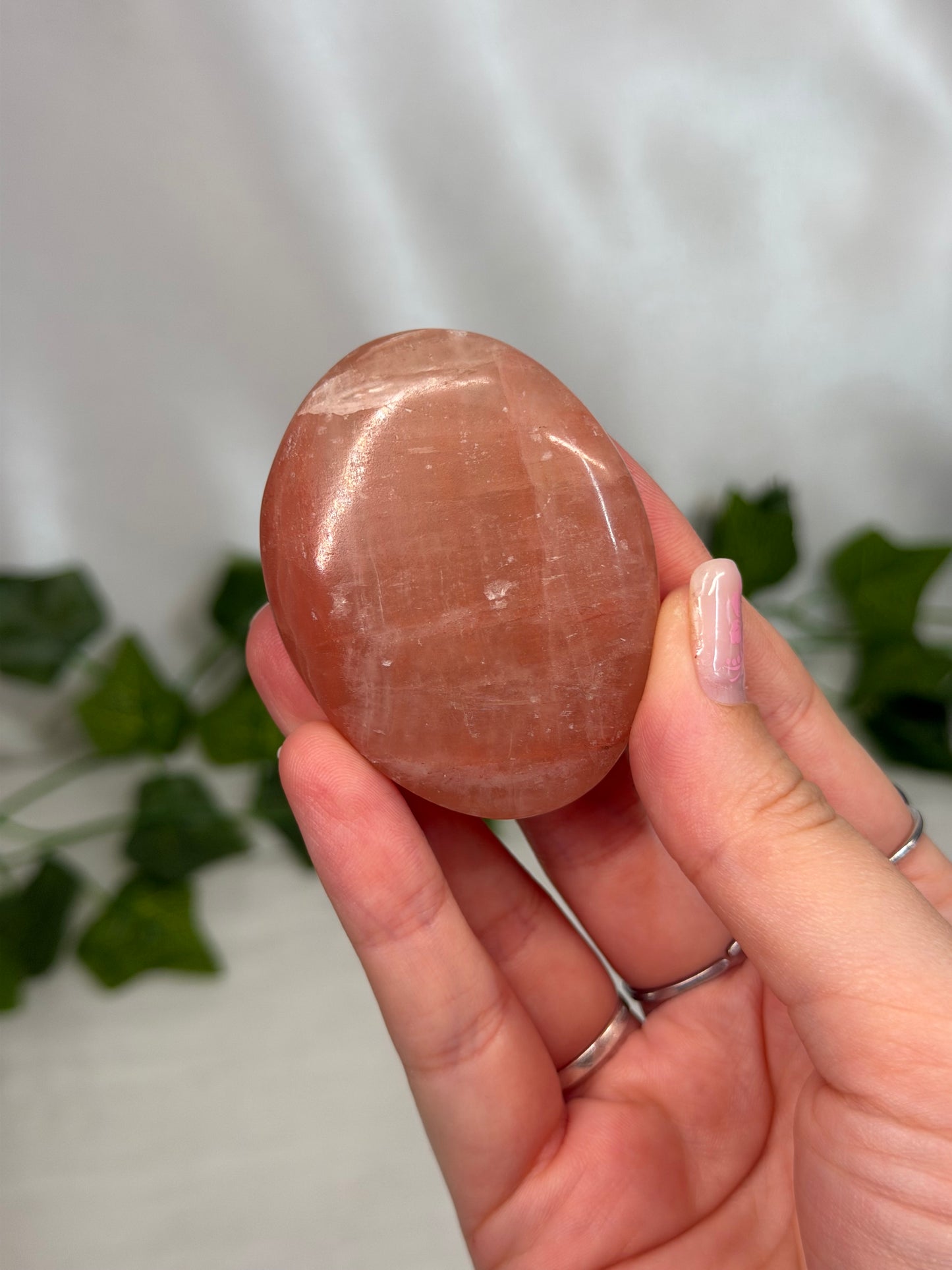 Rose Calcite Palmstones