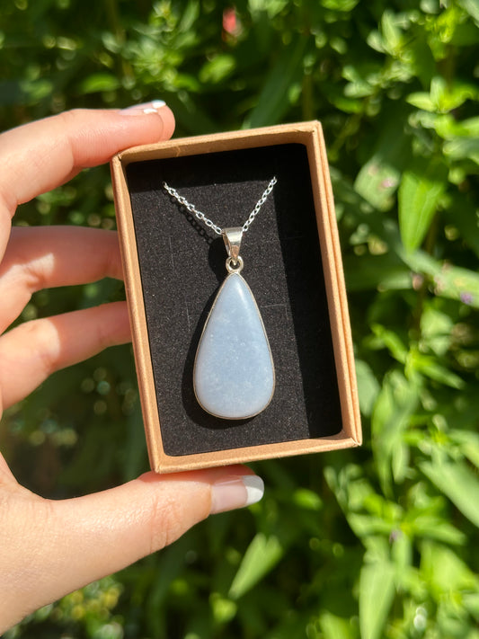 Angelite Pendant (925 Sterling Silver)