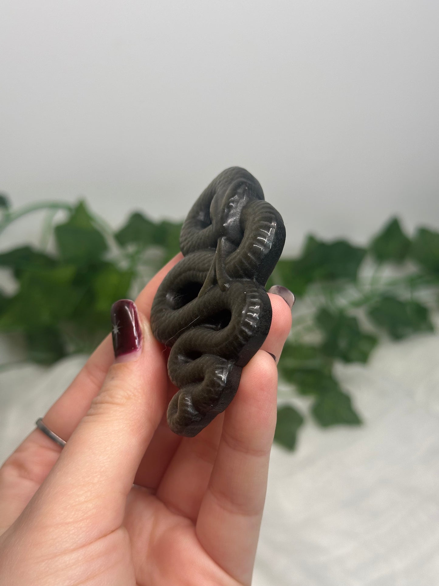 Gold Sheen Obsidian Snake