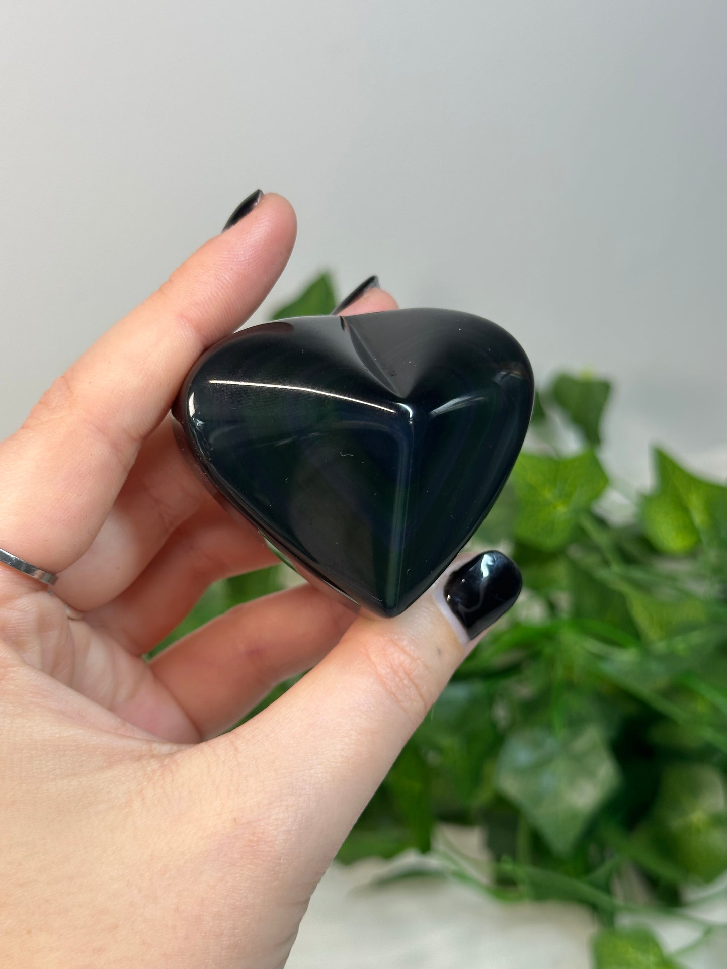 Rainbow Obsidian Hearts