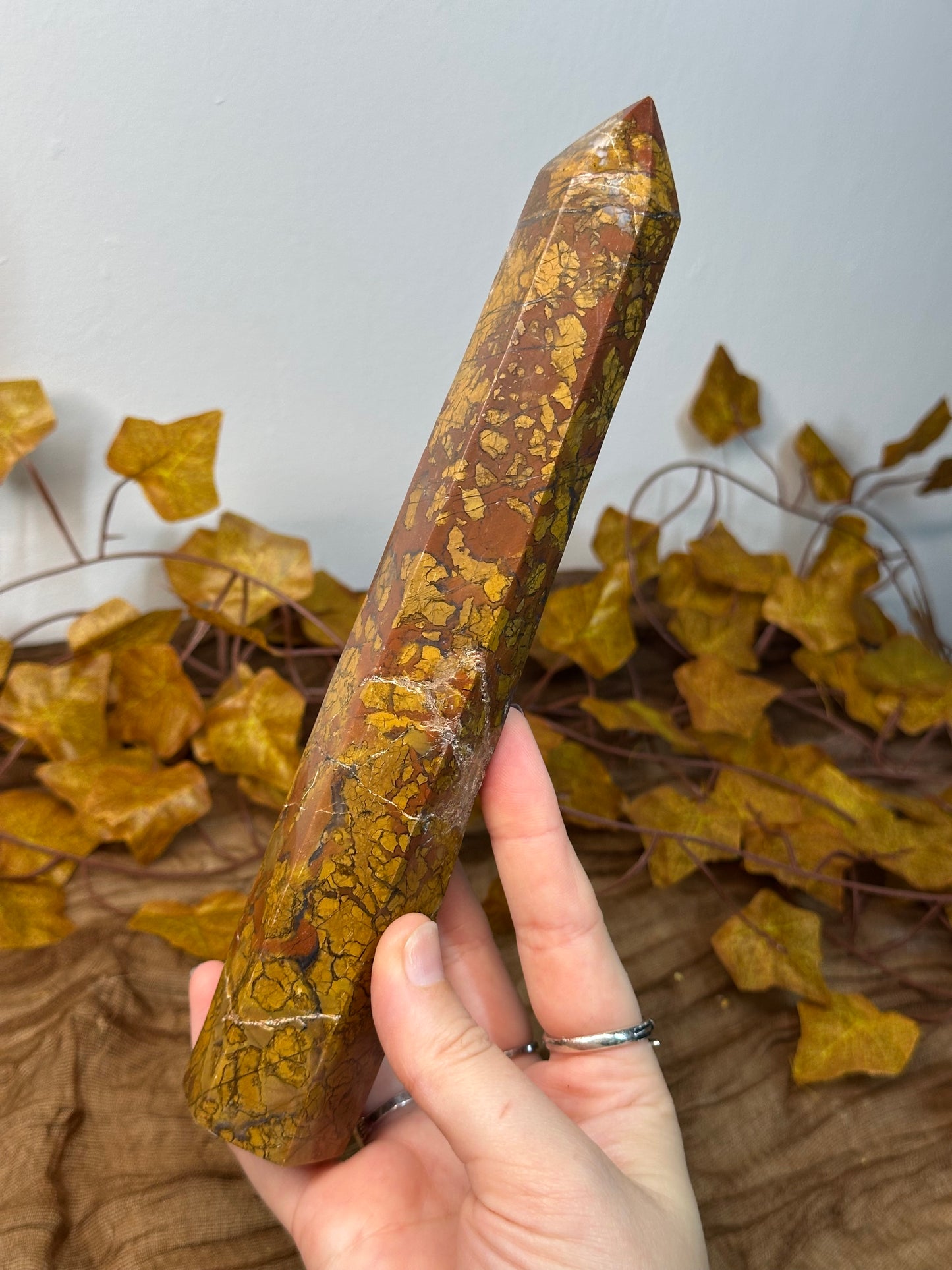 Tall Brecciated Jasper Tower