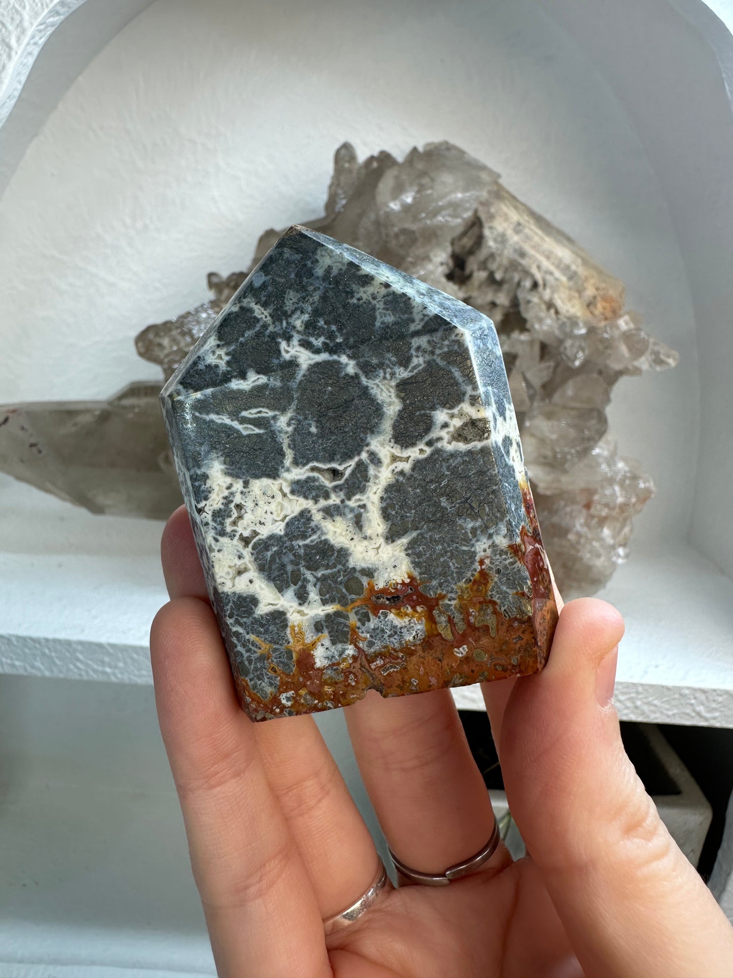 Marcasite in Agate Towers