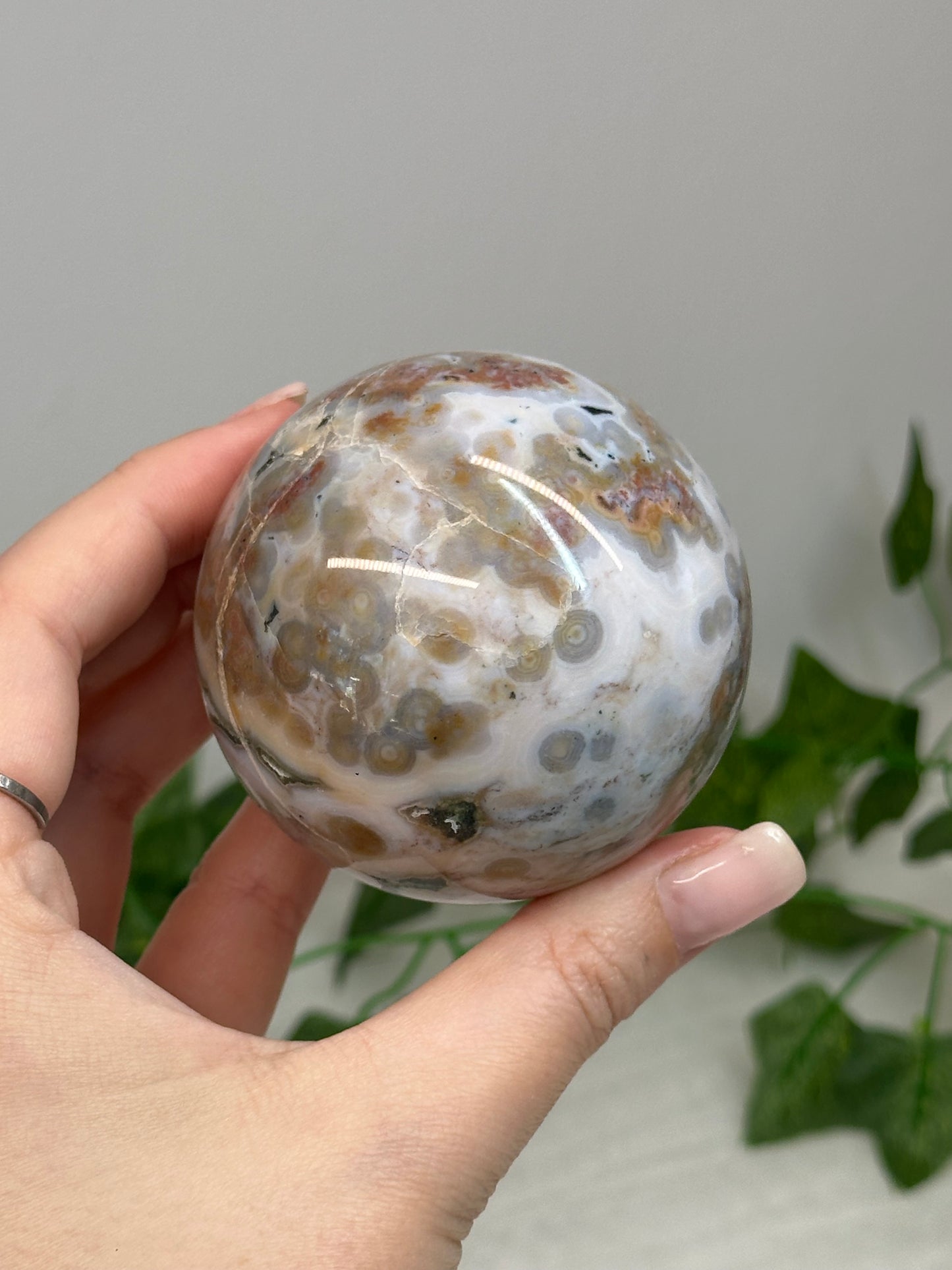 6.3 Ocean Jasper Sphere