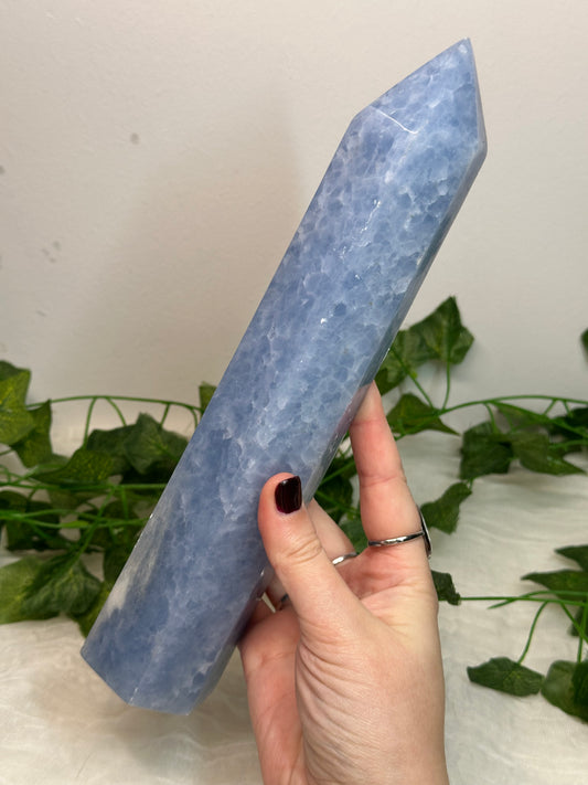 Big Blue Calcite Tower